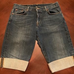 Lucky Brand Easy Rider Crop Jean Shorts sz12